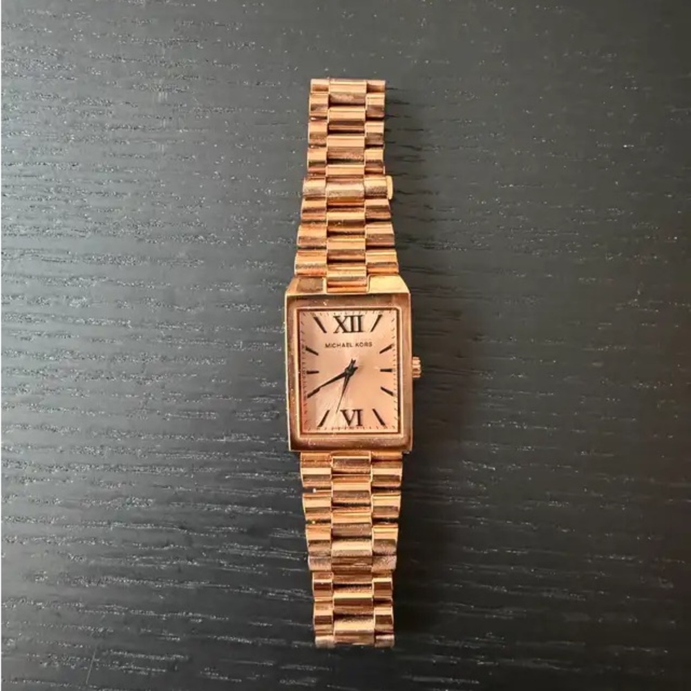 Michael Kors Rose Gold Square Face Watch